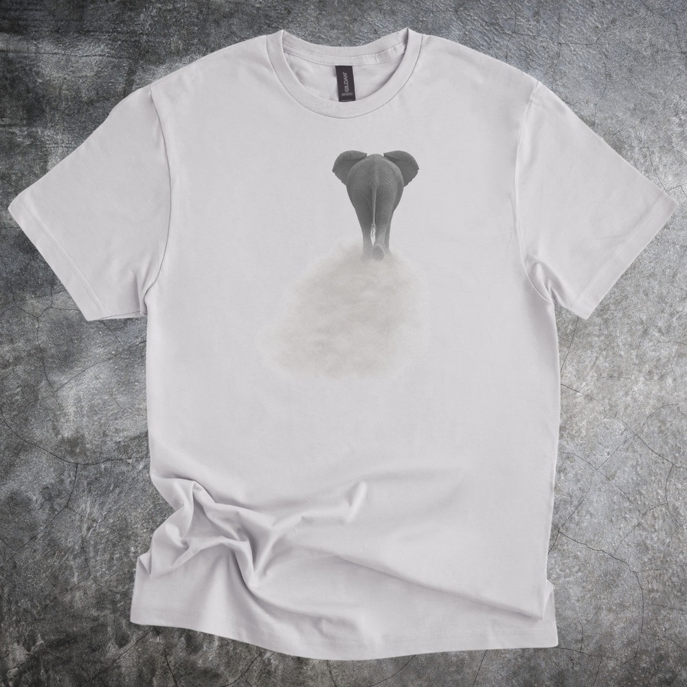 Elephant Walking Into the Dust Cloud Tee